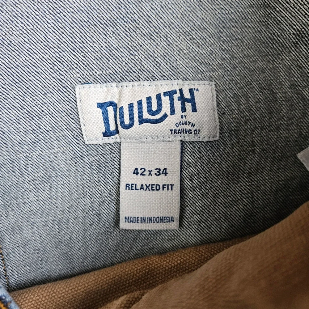Duluth Trading Flex Ballroom‎ Jeans Men's 42x34 Relaxed Fit Denim Straight Leg